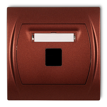 KARLIK LOGO 9LGM-1P  Gniazdo multimedialne pojedyncze bez modułu (standard Keystone)