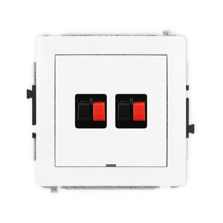 KARLIK DECO 25DGGBO-2  Gniazdo głośnikowe podwójne