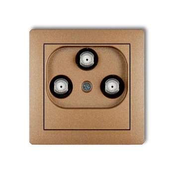 KARLIK DECO 8DGMU  Gniazdo multimedialne 3F DATA (UPC)