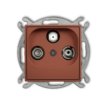 KARLIK ICON 63IGSP Mechanizm gniazda abonenckiego RTV-SAT przelotowego 10dB