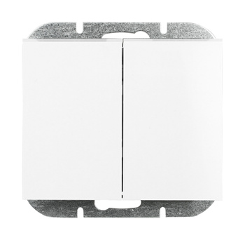 Łącznik p/t świecznikowy Onyx, 10A, 250V, WP-2O, biały