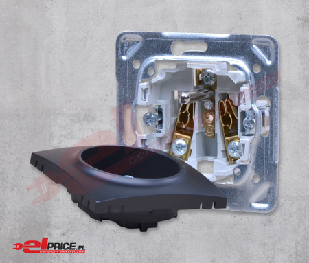 Ospel impresja gp-1yz/m/33 gniazdo z uziemieniem pojedyncze