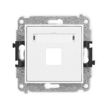 KARLIK ICON 25IGM-1P  Gniazdo multimedialne pojedynczego bez modułu (standard Keystone)