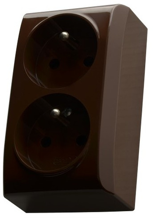 Ospel bis GN-2BC/24 Gniazdo podwójne z uziemieniem z funkcją niezamienności faz