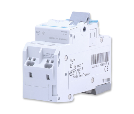 HAGER ADS910D Wył. różn. z członem nadpr. 1P+N 6kA B 10A/30mA Typ A QC
