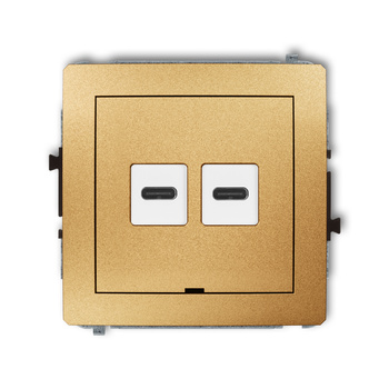 KARLIK DECO 29DCUSBBO-7  Ładowarka USB podwójna  2xUSB C