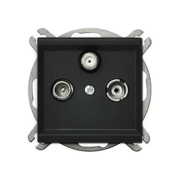 OSPEL SONATA GPA-RS/m/33 Gniazdo RTV-SAT końcowe czarny