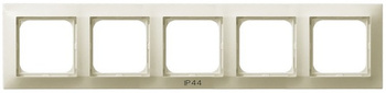 OSPEL IMPRESJA RH-5Y/27 Ramka pięciokrotna do łączników IP-44 ecru