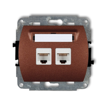 KARLIK TREND 9GK-4  Gniazdo komputerowe podwójne 2xRJ45