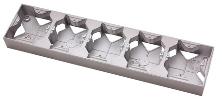 OSPEL IMPRESJA PNP-5Y/23 Puszka instalacyjna pięciokrotna tytan