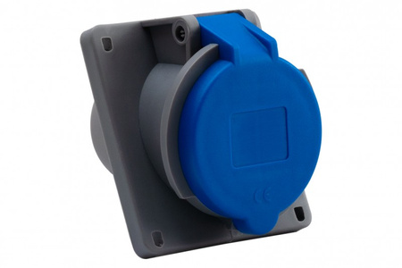 F-ELEKTRO F7.0083 Gniazdo przemysłowe tablicowe skośne 32A 3p 250V/FE/