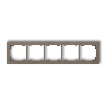 KARLIK DECO 49DR-5 Ramka uniwersalna pięciokrotna z tworzywa DECO Pastel Matt