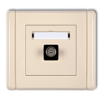 KARLIK FLEXI 1FGTV-1  Gniazdo antenowe pojedyncze TV