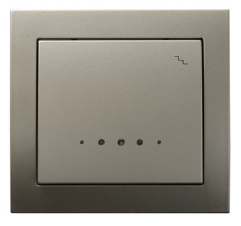 OSPEL KIER ŁP-3WS/45 Łącznik schodowy z podświetleniem satyna