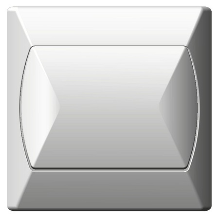 OSPEL AKCENT ŁP-1A/00 Łącznik jednobiegunowy biały