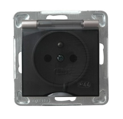 OSPEL IMPRESJA GPH-1YZ/m/23/d Gniazdo bryzgoszczelne z/u IP-44 tytan