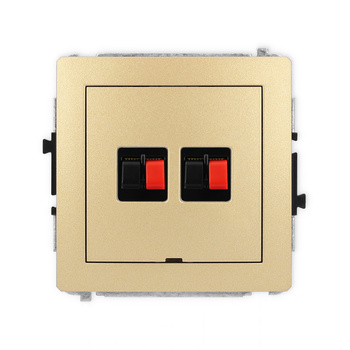 KARLIK DECO 29DGGBO-2  Gniazdo głośnikowe podwójne