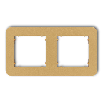 KARLIK MINI 29MRTZ-2 Ramka uniwersalna podwójna zaokrąglona z tworzywa