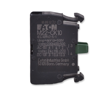 Eaton 216384 m22-ck10 - element stykowy 24 v 3 a, 220 - 240 v 6a