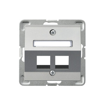 Ospel impresja GPK-2YS/p/18 Obudowa gniazda podwójnego Keystone skośna