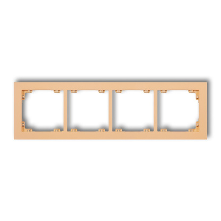 KARLIK DECO 45DR-4 Ramka uniwersalna podczwórna z tworzywa DECO Pastel Matt