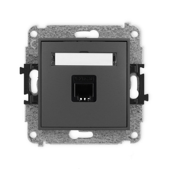 KARLIK ICON 28IGT-1  Gniazdo telefoniczne pojedyńcze  1xRJ11