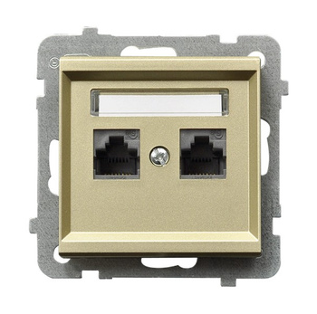 OSPEL SONATA GPK-2R/K/m/39 Gniazdo komputerowe podwójne, kat. 5e MMC