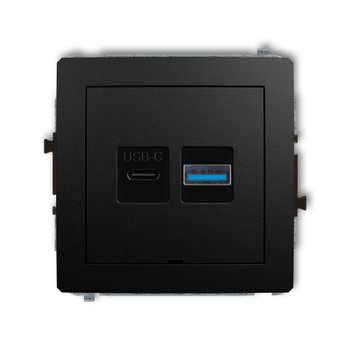 KARLIK DECO 12DCUSBBO-8  Ładowarka USB podwójna  USB C + USB A