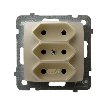 OSPEL KARO GP-3S/m/42 Gniazdo potrójne EURO