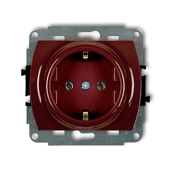 KARLIK TREND 4GP-1s Mechanizm gniazda pojedynczego z uziemieniem SCHUKO 2P+Z (bez przesłon torów prądowych)