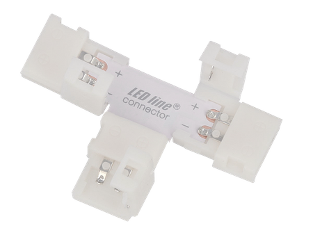 LED line® łącznik do taśm LED CLICK CONNECTOR kątowy 8 mm 2 PIN Typ T
