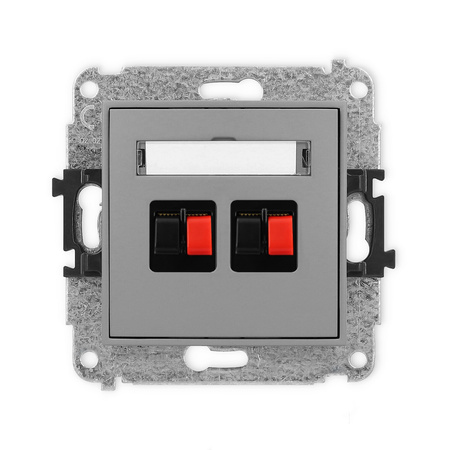 KARLIK ICON 27IGG-2  Gniazdo głośnikowe podwójne