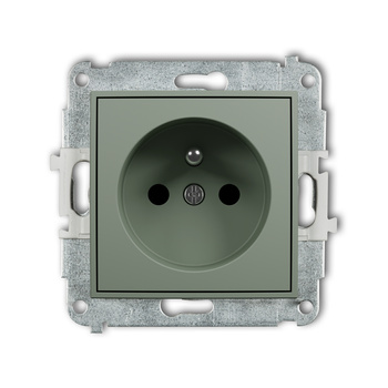 KARLIK ICON 61IGP-1zp Mechanizm gniazda pojedynczego z uziemieniem 2P+Z (przesłony torów prądowych)