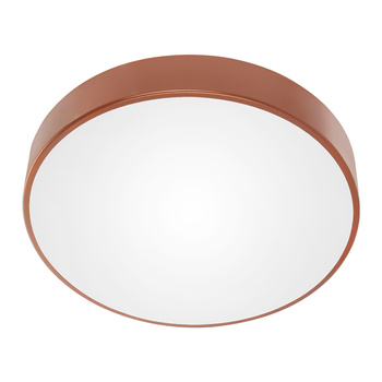 OVO plafon 4xE27, 4x24W, miedziana stal, klosz szklany matowy, IP20,Ø 500