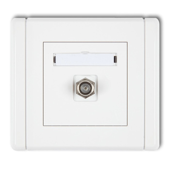 KARLIK FLEXI FGF-1  Gniazdo antenowe pojedyncze typu F (SAT) niklowane