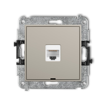 KARLIK ICON 60IGKBO-7 Mechanizm gniazda komputerowego pojedynczego 1xRJ45, kat. 6A, 8-stykowy, bez pola opisowego