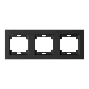 Ramka potrójna pionowa Onyx, RA-3OP, czarny