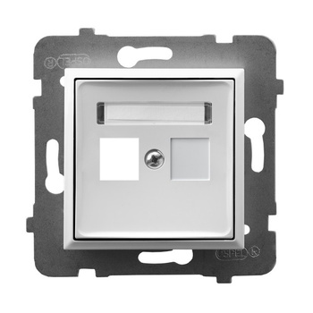 Ospel aria GPK-1U/p/00 Obudowa gniazda pojedynczego typu Keystone prosta