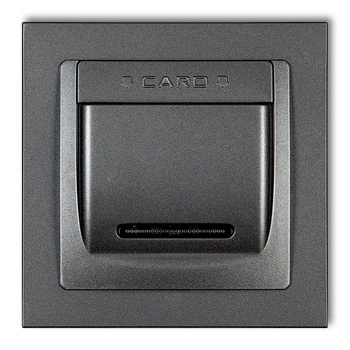 KARLIK DECO 11DSH-1 Łącznik hotelowy z ramką uniwersalną pojedynczą z tworzywa DECO