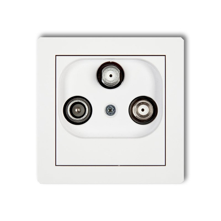 KARLIK DECO DGSN  Gniazdo abonenckie 2 wyjścia SAT + TV