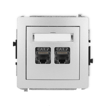 KARLIK DECO 7DGK-10  Gniazdo komputerowe podwójne 2xRJ45