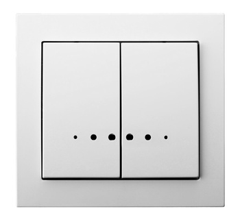 OSPEL KIER ŁP-2WS/00 Łącznik dwugrupowy świecznikowy z podświetleniem