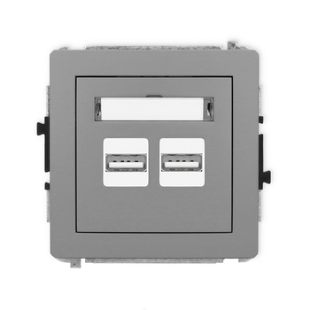 KARLIK DECO 27DCUSB-6  Ładowarka USB podwójna  2xUSB A