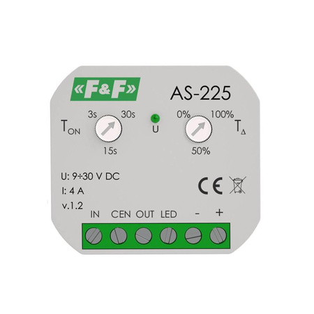 F&F AS-225 Sterownik oświetlenia kaskadowy - schodowy 9-30V DC