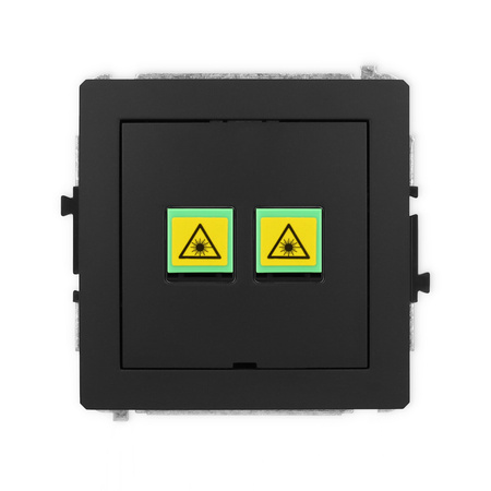 KARLIK DECO 12DGOPBO-2 Gniazdo światłowodowe optyczne podwójne bez pola opisowego