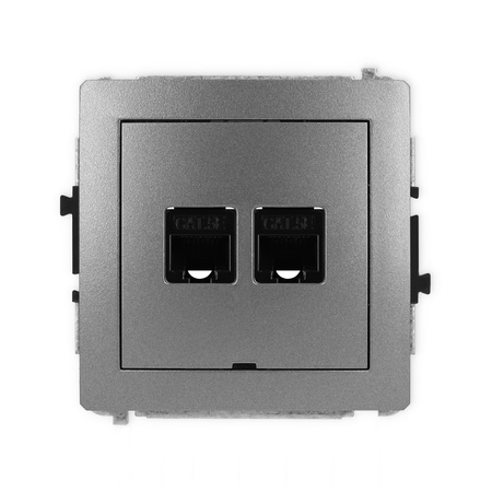 KARLIK DECO 11DGKBO-2  Gniazdo komputerowe podwójne 2xRJ45