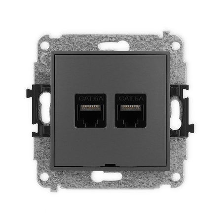 KARLIK ICON 28IGKBO-8 Gniazdo komputerowe podwójne 2xRJ45