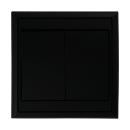 Łącznik p/t schodowy Luna, 10A, 250V, WP-5L, czarny