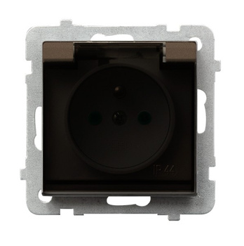 OSPEL SONATA GPH-1RZP/m/40/d Gniazdo bryzgoszczelne z/u IP-44 przesłony