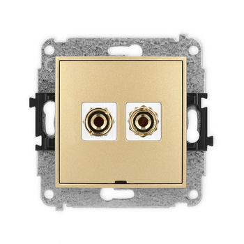 KARLIK ICON 29IGGBO-3  Gniazdo głośnikowe pojedyńcze